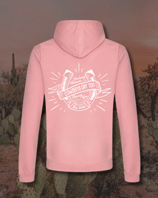 Dusty Pink Horseshoe Hoodie