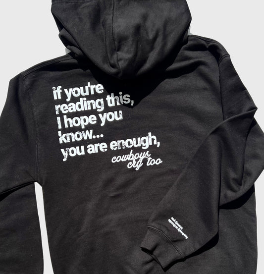 You Are Enough Hoodie (Black)