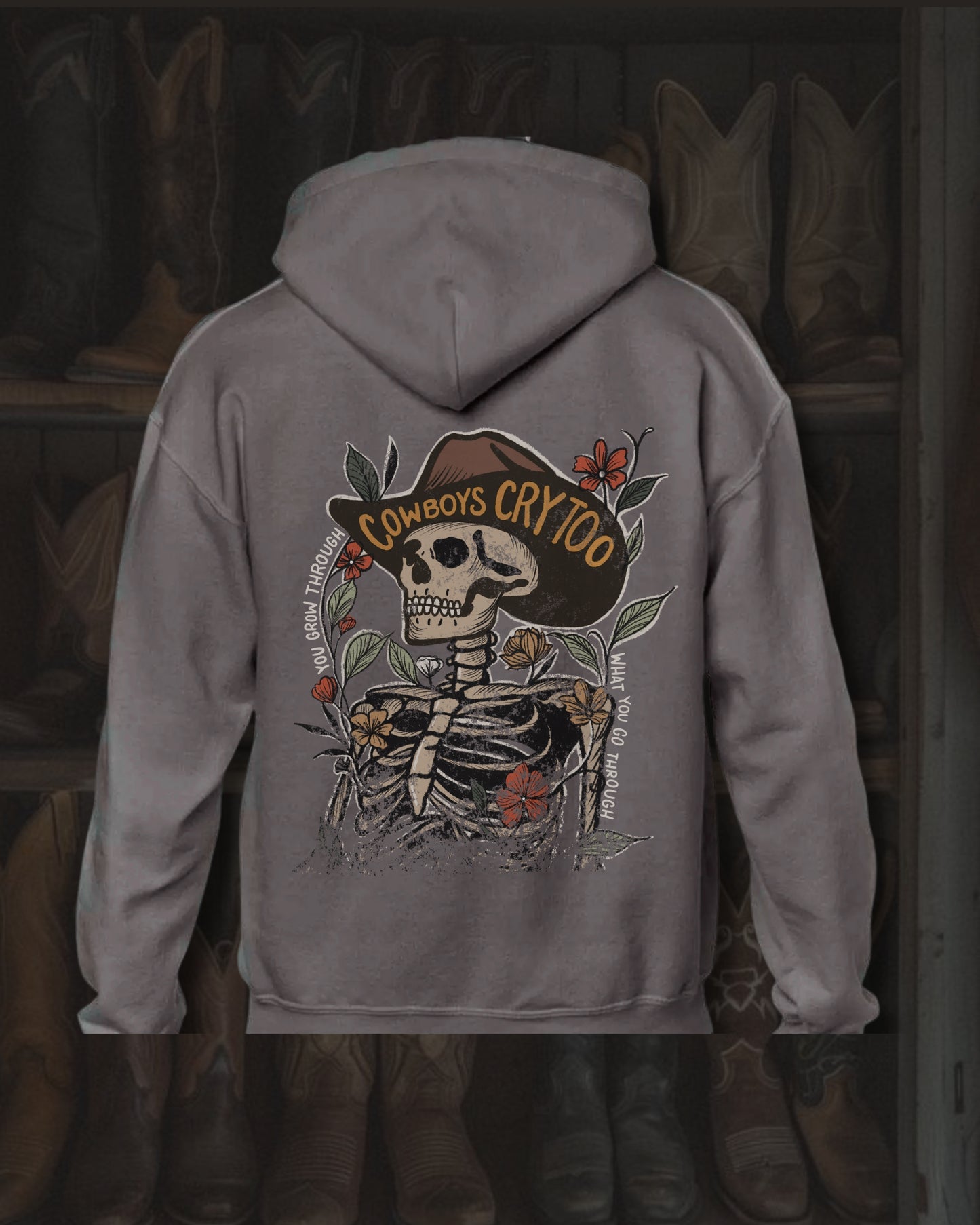 Grow Through Charcoal Hoodie (Unisex)