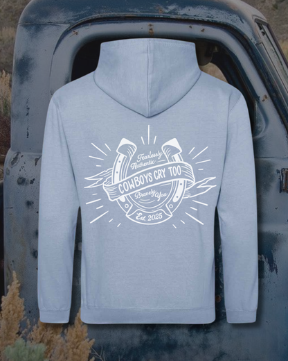 Dusty Blue Horseshoe Hoodie
