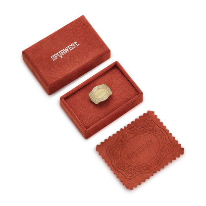 SpurWest Mini Belt Buckle Ring (Howdy)